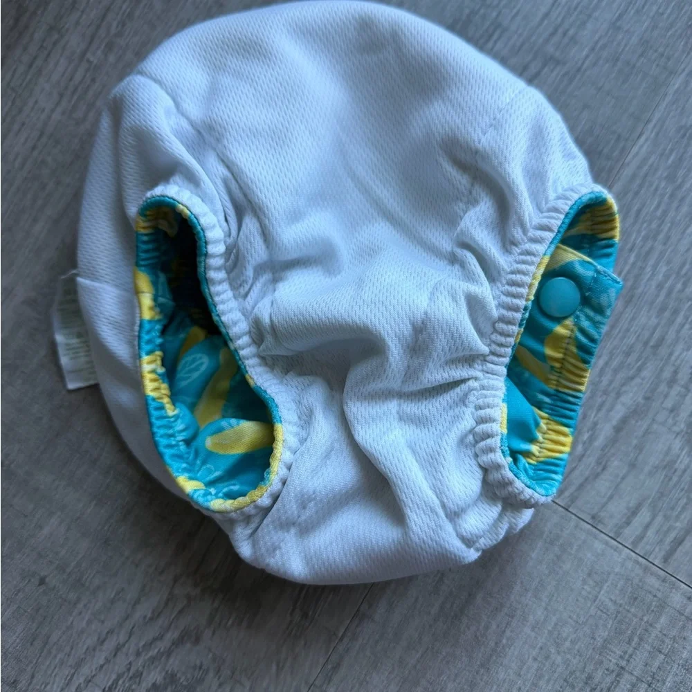 Kids Swim Diaper with Yellow and Blue Banana Design